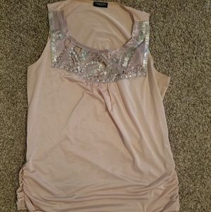 Flashy, blush tank
